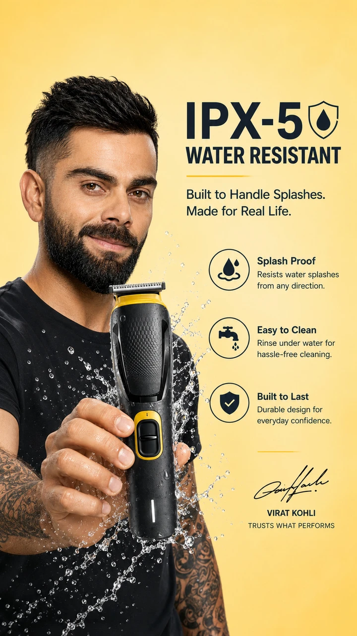 Misuhrobir Trimmer Men Fully Waterproof Trimmer 90 min Runtime