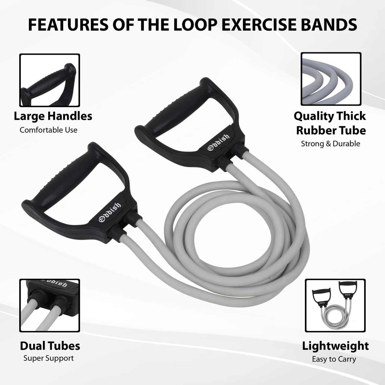 SINGLE SPRING Tummy Trimmer 12 inch with Resistance Toning Tube for Abdominal Fitness