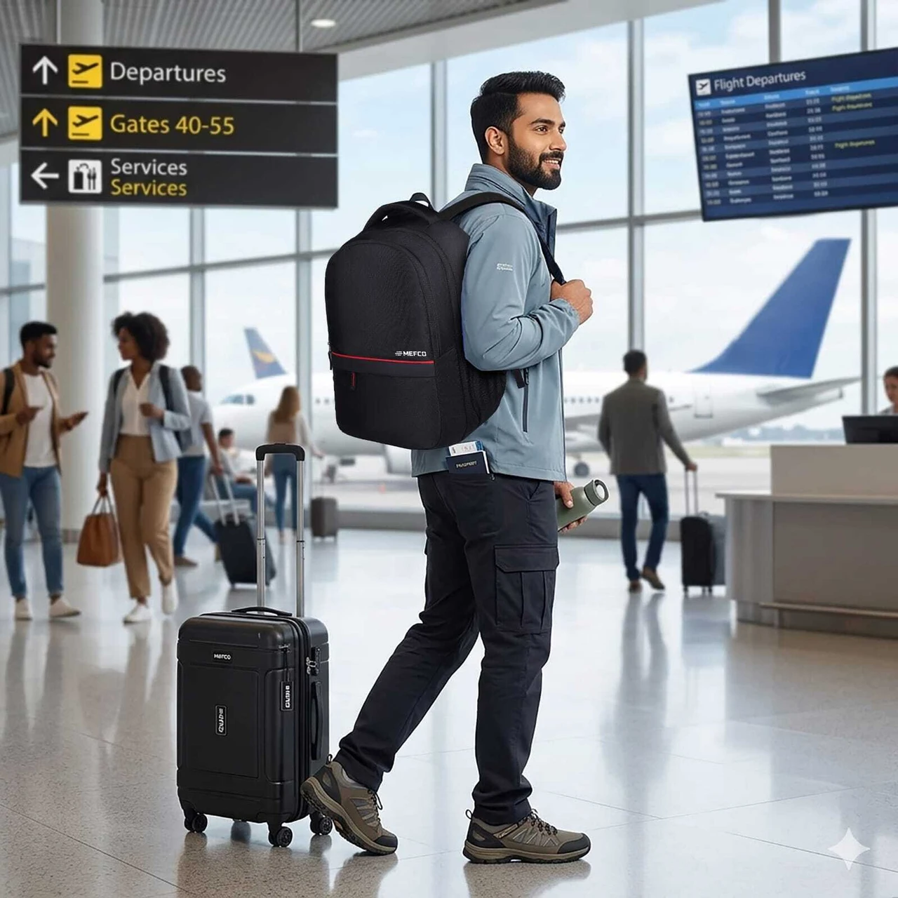 Medium 30 L Laptop Backpack Ergonomic & Secure Bagpack