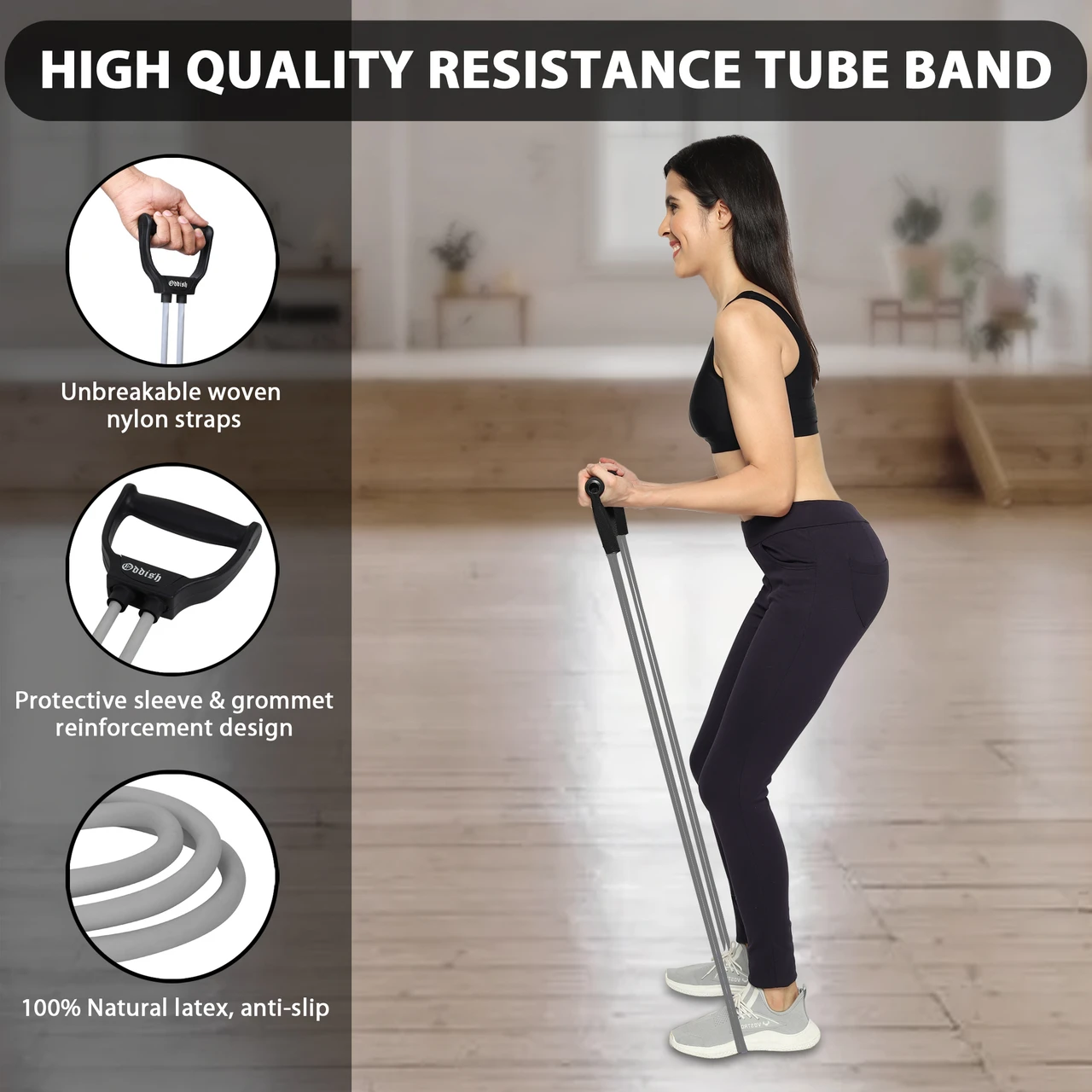 SINGLE SPRING Tummy Trimmer 12 inch with Resistance Toning Tube for Abdominal Fitness