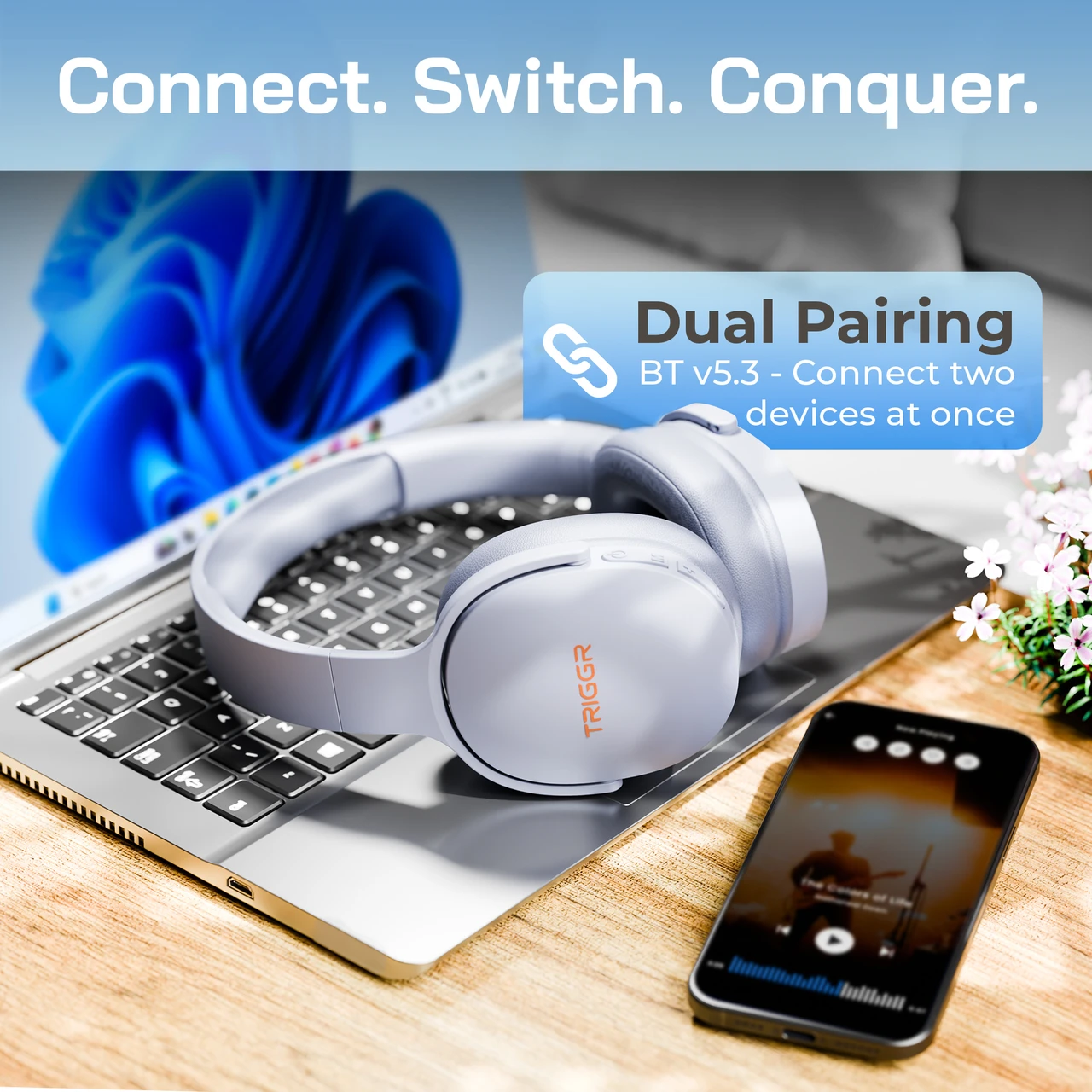 Trinity 2 with Dual Pairing, ENC, Fast Charge, 50H Battery