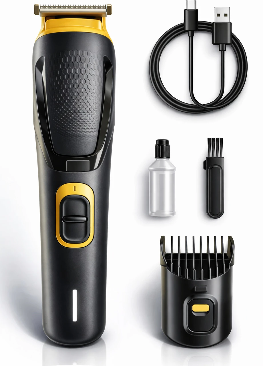 Misuhrobir Trimmer Men Fully Waterproof Trimmer 90 min Runtime